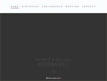 Tablet Screenshot of gasthof-kernmuehle.de
